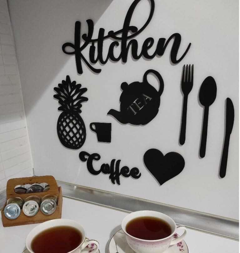 طقم ديكور حائطي للمطبخ - Kitchen Wall Set (8 قطع)
