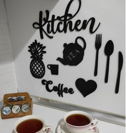 طقم ديكور حائطي للمطبخ - Kitchen Wall Set (8 قطع)